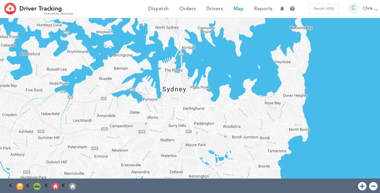 See drivers and deliveries in the Shipday 'Map' section.